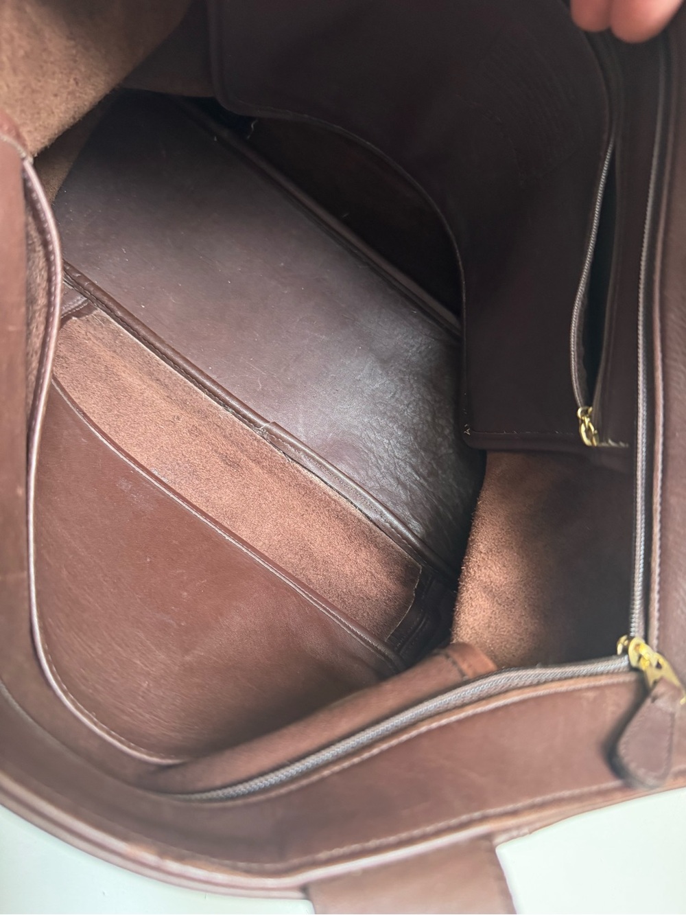 Coach Vintage 90s brown leather gold buckles Waverly bag VGC - Picture 16 of 16